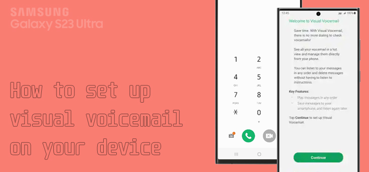 set up voicemail on galaxy s23 ultra
